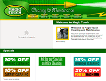Tablet Screenshot of magictouchcleaning.com